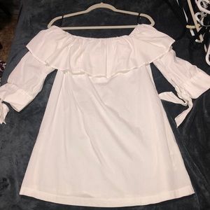 Forever 21 Off The Shoulder White Dress